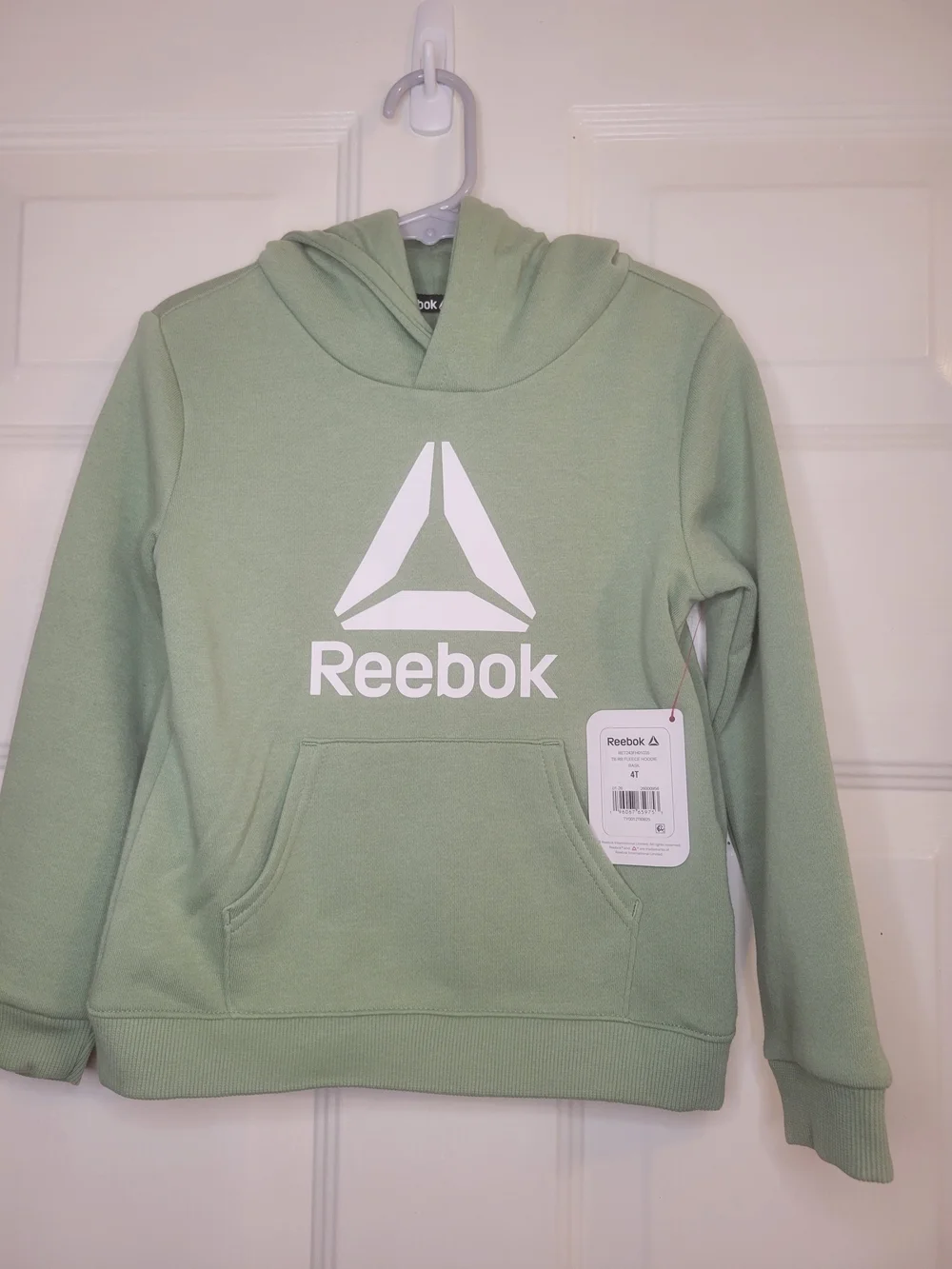 Reebok Kids' Sage Green Logo Hoodie
